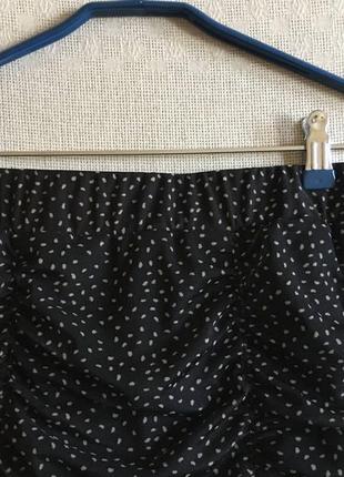 Романтичная юбка-мини сеточка драпировка асимметрия5 фото