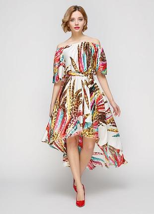 Роскошное воздушное платье плиссе со шлейфом!