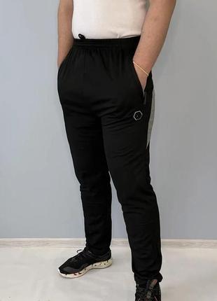 Спортивні штани чоловічі черно-сині, 6xl-10xl