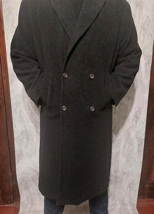 Мужское шерстяное пальто на высокий рост, большой размер.2 фото