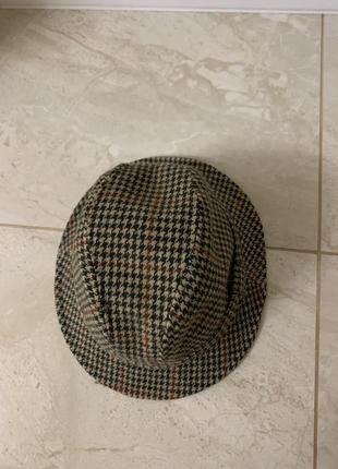 Шляпа вовняна капелюх бежевий твідова вінтажна2 фото