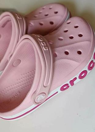 Crocs kids bayaband pearl детские кроксы баябенд пудра 30,31,32,33,342 фото