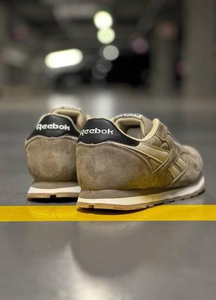 Мужские кроссовки reebok classic leather dark silver4 фото