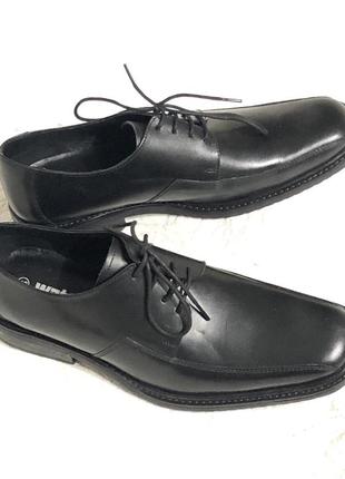 Мужские кожаные черные классические туфли 42 размер10 фото