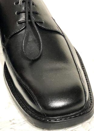 Чоловічі шкіряні чорні туфлі 42-й розмір6 фото