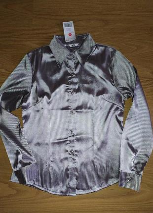 Wng новая шелковая рубашка блуза