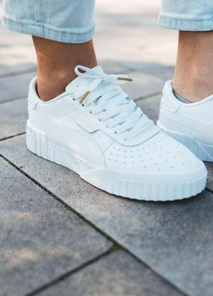 Женские кроссовки puma cali white