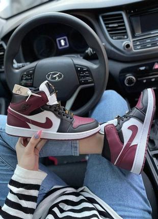 Женские кроссовки jordan retro 1 high люкс качество