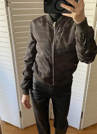 Бомбер куртка курточка камуфляжная военная принт5 фото