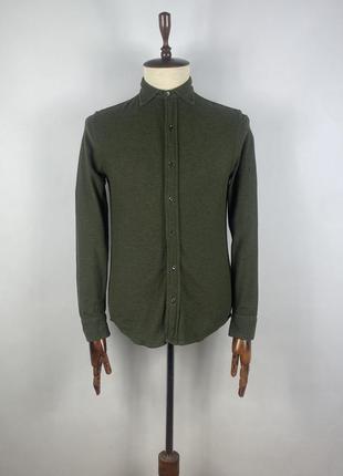 Оригинальная мужская рубашка рубашка polo ralph lauren slim fit stretch green shirt size s1 фото