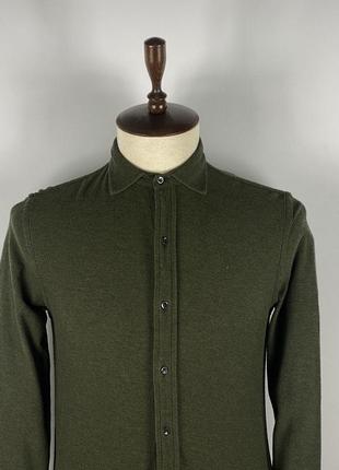 Оригинальная мужская рубашка рубашка polo ralph lauren slim fit stretch green shirt size s2 фото