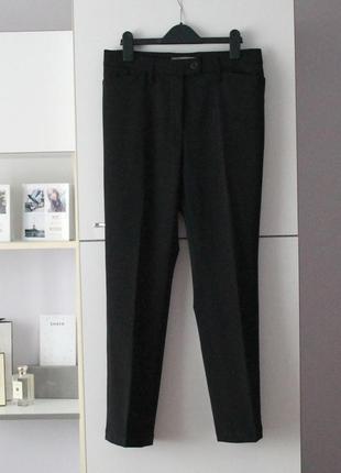 Черные классические прямые брюки с шерстью от gardeur1 фото