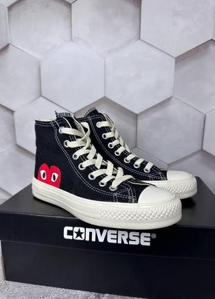 Жіночі кеди конверси play converse all star із сердечком 36-40рр.5 фото