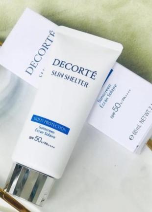Санскрін, база під макіяж decorte sun shelter multi protection extreme comfort spf50+ pa++++, японія