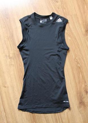 Компрессорная термо майка adidas tech fit base sleeveless tee2 фото