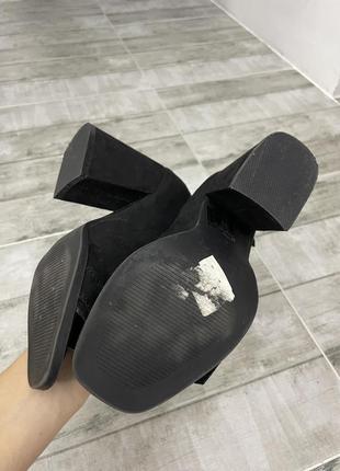 Жіночі туфлі взуття жіноче  замш грубий каблук6 фото