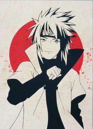 Мини-постеры на холсте без рамы naruto 13*18 см