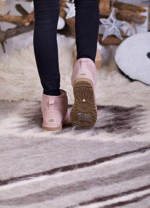 Женские ugg mini classic ii pink4 фото