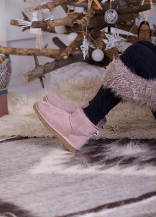 Женские ugg mini classic ii pink6 фото