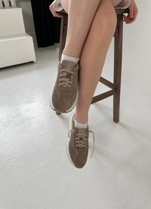Жіночі кросівки з натуральної замші, шкіри та сітки8 фото