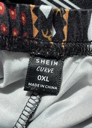 Shein curve чорні легінси лосіни хіппі етно бохо кльош диско 70ті різнокольорові яскраві5 фото