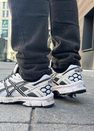 Стильные мужские кроссовки ASICS Gel-Tactic BLACK ORANGE Training Shoes Wear-resistant Cozy 1071A065-004 white black белые8 фото
