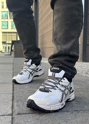 Стильные мужские кроссовки ASICS Gel-Tactic BLACK ORANGE Training Shoes Wear-resistant Cozy 1071A065-004 white black белые10 фото
