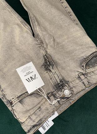 Zara очень стильные джинсы на поясе регулируется резинкой на пуговице4 фото
