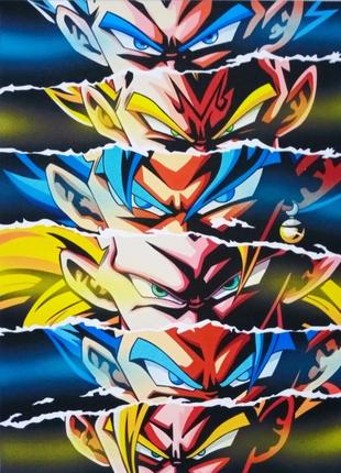 Міні-постери на полотні без рами naruto 13*18 см