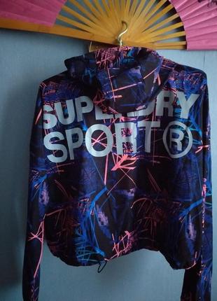 Продам унікальну вітровку  фірми superdry пог-69см супер на осінь світловідображення!!!8 фото