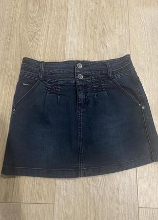 Нереаельно класна ідеальна джинсова міні спідниця garсia2 фото