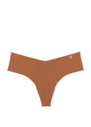 Трусики бесшовные тонг victoria's secret no-show thong panty размер l