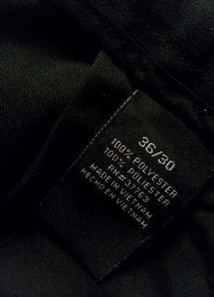 Чорні прямі брюки з защипами і манжетами ідеал 36/304 фото