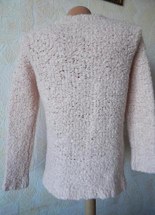 Букльований джемпер светр пудрового кольору3 фото