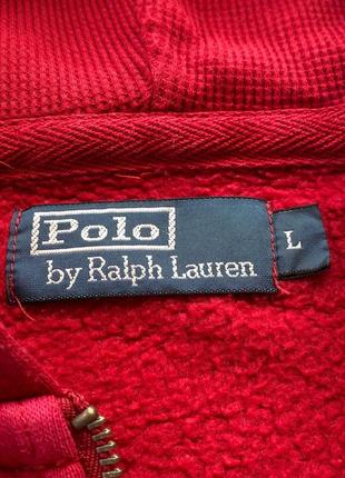 Винтажное базовое худи polo ralph lauren л размер5 фото