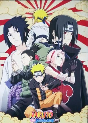 Міні-постери на полотні без рами naruto 13*18 см