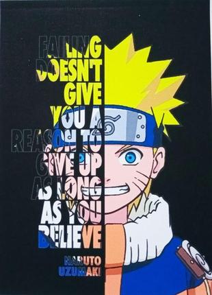 Міні-постери на полотні без рами naruto 13*18 см
