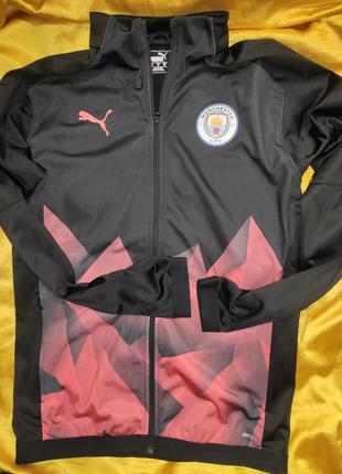 Новая сток олимпийка кофта (мастерка) puma mcfc stadium international jacket.м