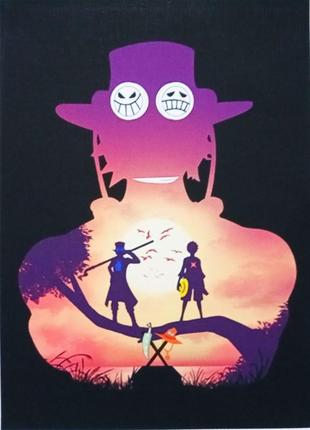 Міні-постери на полотні без рами one piece 13*18 см