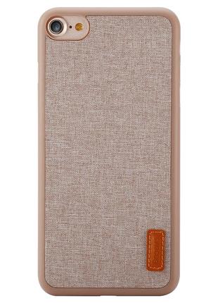 Чехол baseus для iphone se 2020/8/7 grain khaki (wiapiph7-bw11)