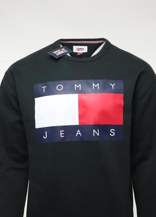 Чоловіча кофта світшот tommy hilfiger jeans big logo оригінал [ m і l ]2 фото