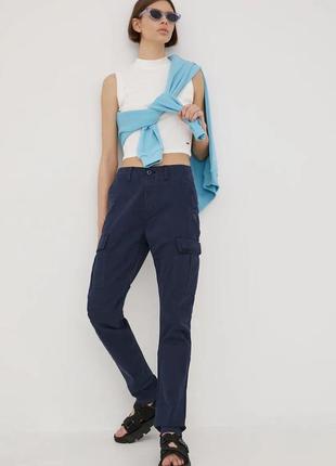Женские брюки-карго темно-синего цвета next petite 36/8/s6 фото