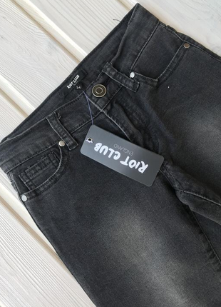 Классные черные плотные джинсы на мальчика "riot club" англия от 4 до 14 лет4 фото