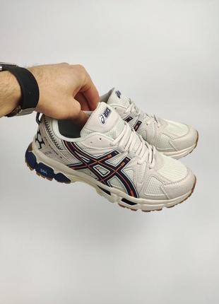 Asics gel-kahana 8 beige navy orange4 фото