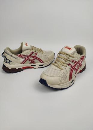 Asics gel-kahana 8 beige red6 фото