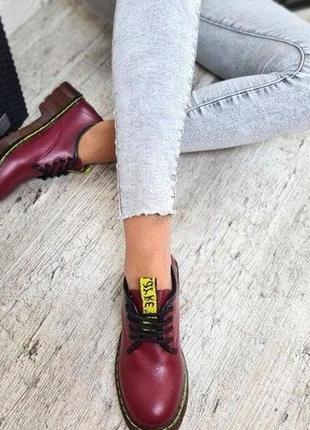 Женские туфли бордовые удобные из эко кожи3 фото