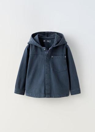 Джинсова куртка zara легка хлопчику 4/5, 5/6 років