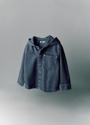 Джинсова куртка zara легка хлопчику 4/5 років5 фото