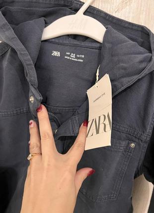 Джинсова куртка zara легка хлопчику 4/5 років7 фото