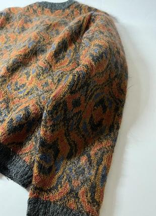 Vintage cardigan small orange6 фото